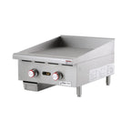 Thumbnail image #1 for Magic Chef Commercial MCCMG24A Countertop Natural Gas Griddle, Manual, 24"W x 24"D, 1" Smooth Steel Plate