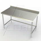 Thumbnail image #1 for AERO Manufacturing 3TSSX-3060 Cold Food Bar Work Table, 60"W x 30"D, 16-Gauge 304 Stainless Steel Top, 2-3/4"H Backsplash