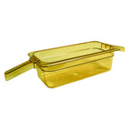 Thumbnail image #1 for Duke Manufacturing 160434 High-Temperature 1/3-Size Plastic Food Pan, 4" Deep, with Two Handles