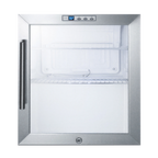 Thumbnail image #1 for Summit Commercial SCR215L Compact Beverage Refrigerator, 1.7 cu. ft., Glass Door, White