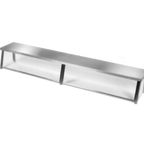 Thumbnail image #1 for Piper Products/Servolift Eastern Elite CPG-88 Cafeteria-Style Protector Guard, Stainless Steel, 6 Openings with End Guards, 88"W