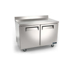 Thumbnail image #1 for MVP Group LLC Kool-It Infinity KIN36WTR-HC 36-Inch 2-Door Stainless Steel Worktop Reach-In Refrigerator, Self-Contained