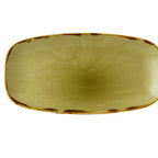 Thumbnail image #1 for Cardinal Harvest Green By Dudson HG355 Vitrified Ceramic Oblong Tray, 13-7/8 x 7-3/8 in Case of 6