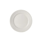 Thumbnail image #1 for Tuxton China Columbia WEA-073 Round Ceramic Plate, 7-3/8" Diameter, Medium Rim, Eggshell Case of 3 Dozen