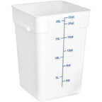 Thumbnail image #1 for Libertyware SFC22-W Food Storage Container, 22 Qt, Square, White, 12"W x 10.88"D x 15.75"H Case of 12