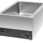 Thumbnail image #1 for Serv-Ware SWFW-1200 Electric Countertop Food Warmer, Stainless Steel, 1200W, Simple Dial Control