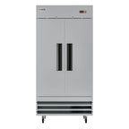 Thumbnail image #9 for Koolmore RIR-2D-SS35C 39-Inch 2-Section Reach-In Refrigerator, 35 Cu. Ft., Bottom-Mount Self-Contained, Solid Stainless Steel Doors