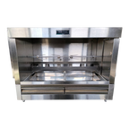 Thumbnail image #1 for AMPTO FR1PGVE Gas Pork Leg Rotisserie Oven, Stainless Steel, Manual Controls, 47"W x 25"D x 32"H