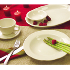 Thumbnail image #2 for International Tableware Victoria VI-11 Round Ceramic Fruit Bowl, 6 oz, 4-7/8" Diameter, Scalloped Edge Case of 3 Dozen