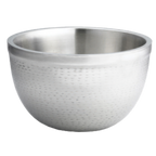 Thumbnail image #1 for TableCraft Products Remington RB11 Stainless Steel Double-Wall Serving Bowl, 5 qt., 11" Round, Rice Pattern Case of 6