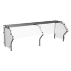 Thumbnail image #1 for Atlas Metal CSG-2L Single-Sided Self-Service Sneeze Guard, 36-1/8"W, Tempered Glass, Stainless Steel Frame