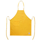 Thumbnail image #1 for CAC China APBB-2YL Standard Bib Apron, 65/35 Poly/Cotton, Yellow, 2 Pockets, 33" Length Case of 60