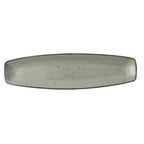 Thumbnail image #1 for Tableware Solutions USA Rustics by Continental 32CURV191-02 Rectangular China Platter, 14-1/5" x 3-7/10", Curved Edge Case of 12