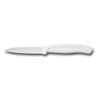Thumbnail image #1 for Victorinox 6.7637-X1 Swiss Classic Paring Knife, 3.25", wavy, pointed tip, white, (24 pieces per box) Case of 24