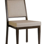 Thumbnail image #1 for G & A Commercial Seating Atticus 2752-AL COM/GR4 Stackable Aluminum Banquet Chair, Upholstered Square Back with Handhold, COM/Grade 4 Upholstery