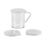 Thumbnail image #1 for Browne USA Foodservice 575680 Plastic Spice Dredge Set, 10 oz, 3 Interchangeable Lids