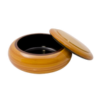 Thumbnail image #1 for Korin Inc Karin NR-116A Round Plastic Chirashi Box with Lid, 7-3/4" Diameter x 2-3/4" High