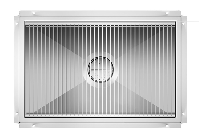Product image #2 for KoolMore 24 x 36 Stainless Steel Floor Trough Drain with Subway-Style Grating and Removable Drain Basket