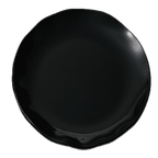 Thumbnail image #1 for Thunder Group Pearl RF1016BW 16-Inch Round Two-Tone Black Melamine Plate with Scalloped Edge Case of 12
