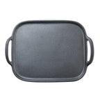 Thumbnail image #2 for TableCraft Products 10331 Rectangular Melamine Serving Tray, Faux Cast Iron, Black, 14 x 10 inches Case of 6