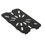 Thumbnail image #1 for Thunder Group PLPA7140DSBK 1/4 Size Black Polycarbonate Drain Shelf Case of 40