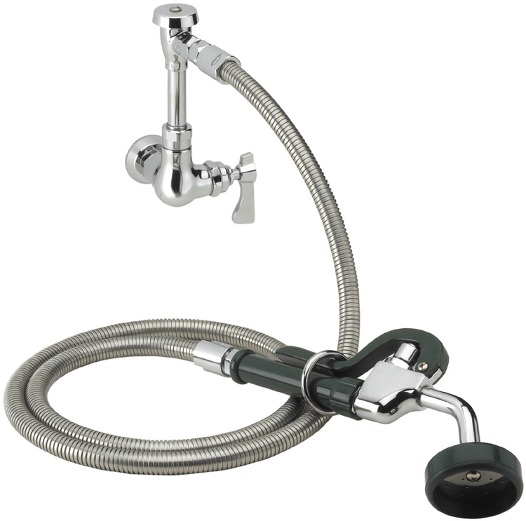 Product image #2 for Krowne Royal Series Wall-Mount Single Valve Utility Spray Assembly with 72-Inch Stainless Steel Hose