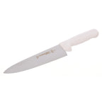 Thumbnail image #1 for AllPoints Foodservice Parts & Supplies 97562 8-Inch High Carbon Steel Chef's Knife with White Plastic Handle