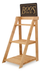 Thumbnail image #5 for John Boos 3-Shelf Northern Hard Rock Maple Cutting Board Display Rack, 27 x 27 x 48 Inches, Varnique Finish