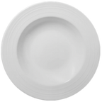 Thumbnail image #1 for Vertex China Rubicon Helix RH-G3 Round Embossed Rim China Soup/Pasta Bowl, 10 oz, 9" Case of 2 Dozen