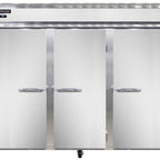 Thumbnail image #1 for Continental Refrigerator 3RENSSPT-SD-GD 3-Section Pass-Thru Reach-In Refrigerator, 85-1/2" Wide, Stainless Steel, Solid/Glass Doors