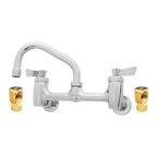 Thumbnail image #1 for Fisher 99750 Pot Sink Faucet, Backsplash Mount, 8" Centers, 6" Swing Spout, Ceramic Valves