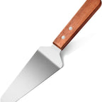 Thumbnail image #1 for New Star Foodservice Inc. 36251 Pie Server, 4-3/4" Stainless Steel Blade, Wood Handle Case of 144