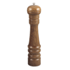 Thumbnail image #1 for Alegacy Foodservice Products 120PM Pepper Mill, 12-1/2" Height, Walnut Finish, Brass Ferrule, Forged Steel