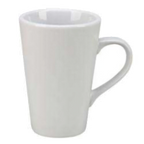 Thumbnail image #1 for Vertex China Argyle NVD-P Porcelain Coffee Mug, 10 oz, Bright White, Rolled Edge, with Handle Case of 3 Dozen
