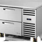 Thumbnail image #1 for True Mfg. - General Foodservice SPEC SERIES TUC-44D-2-HC~SPEC3 Deep Undercounter Refrigerator, 2 Drawers, Stainless Steel, Side-Mounted Self-Contained