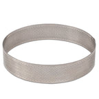Thumbnail image #1 for JB Prince Pavoni MA218 Round Stainless Steel Micro Tart Ring, 6.69-Inch Diameter x 1-1/3-Inch Height
