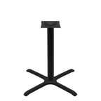 Thumbnail image #1 for Oak Street B30-STD Table Base, 30" x 30" Base Spread, 3" Steel Column, 28-3/4" Standard Height, Black Finish