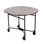 Thumbnail image #1 for Lakeside Manufacturing 412 Room Service Table, Drop-Leaf, Round Plastic-Laminated Top, 40-Inch Diameter, 30-Inch High