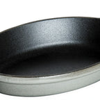 Thumbnail image #1 for Zwilling J.A. Henckels Staub® 1004098 Mini Oval Cast Iron Au Gratin Dish, 8 oz., with Handles, Graphite Grey