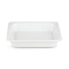 Thumbnail image #1 for Eastern Tabletop PFP117 Chafing Dish Food Pan, 4 qt., Half Size, Square, Porcelain