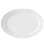 Thumbnail image #1 for G.E.T. Supermel OP-911-W Oval Melamine Platter, White, 9-1/4 x 6-1/4 in Case of 2 Dozen