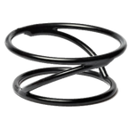 Thumbnail image #1 for G.E.T. SSDR3-RC Round Reversible Display Stand, 6"/7" Diameter x 3"H, Rubber-Coated Steel, Black Case of 3