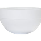 Thumbnail image #1 for Cal-Mil Isla 26122-7-15 Melamine Bowl, 48 oz, 7" Round x 3.5"H, Matte White Case of 6