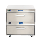 Thumbnail image #1 for Randell Storage & Display FX-2WSREA-290 Flexible Refrigerator/Freezer Worktop, 35 in W, 2 Drawers, Self-Contained