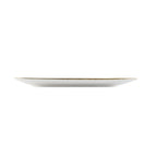 Thumbnail image #2 for CAC China Tucson TUS-T41-BGE Triangular Porcelain Plate, 13-1/8" x 7-1/4", Reactive Glaze, Desert Beige 1 Dozen