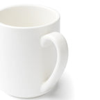 Thumbnail image #2 for Browne USA Foodservice Foundation 5630181 Stackable White Porcelain Mug, 10.1 fl oz Case of 3 Dozen