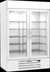 Thumbnail image #5 for Beverage-Air MarketMax IQ 52-Inch White Reach-In 2-Section Glass Door Refrigerated Merchandiser with Electronic Smart Lock