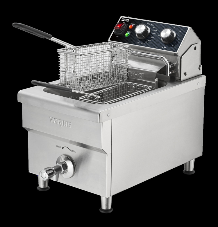 Product image #3 for Waring Commercial Countertop Electric Deep Fryer with 10 lb. Oil Capacity