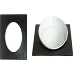 Thumbnail image #1 for G.E.T. Bugambilia T0A26LM Single Tile, 20-13/16"L x 12-3/4"W, Cast Aluminum with Resin Coating, Oval Opening, Lime