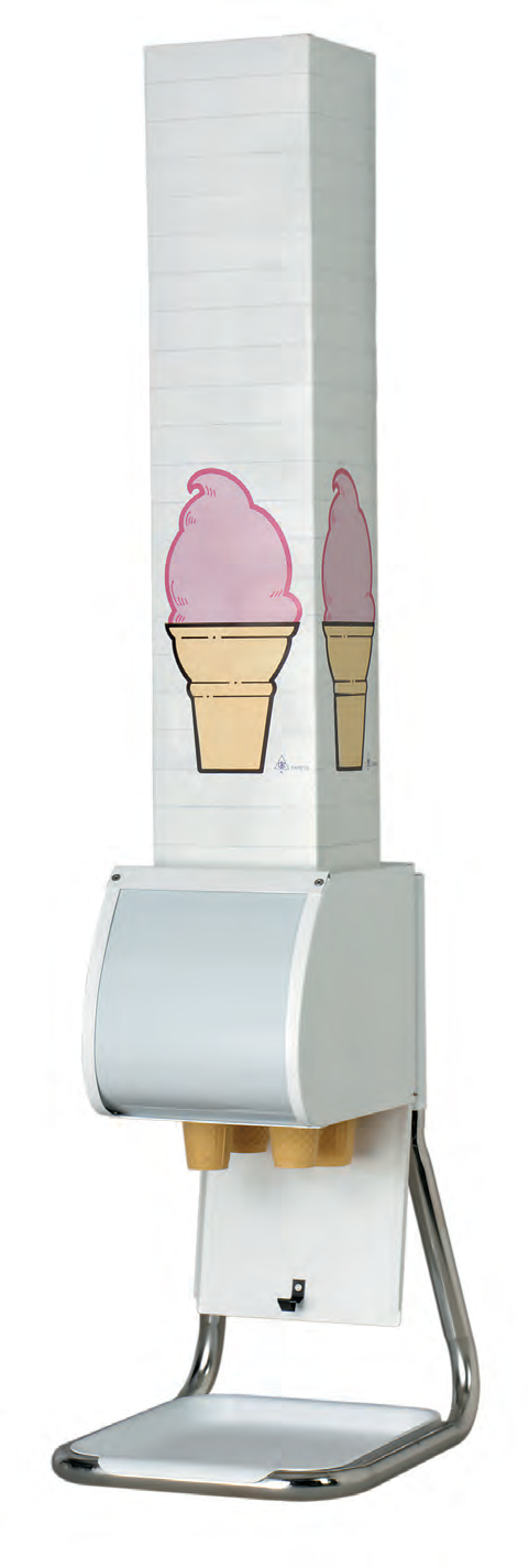 Product image #3 for Dispense-Rite One-Size-Fits-All Boxed Cone Dispenser Stand for 6-Inch Max Boxes